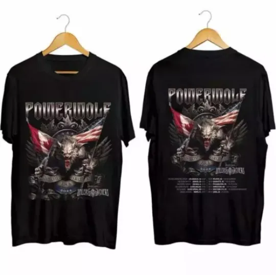 Discover Powerwolf - North America Tour 2024 Shirt Powerwolf Band Fan Shirt