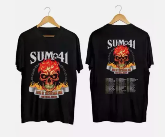 Discover Sum 41 2024-2025 Tour Shirt, Sum 41 Band Fan Shirt, Sum 41 2024 Concert T-Shirt