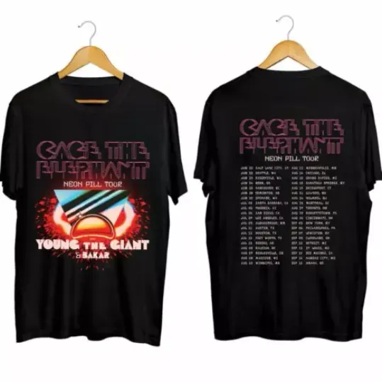 Neon Pill Tour 2024 Shirt,  Cage the Elephant Fan Shirt,  Concert Shirt