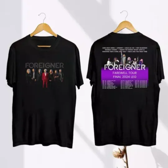 Discover '''Farewell''' Tour 2024 '''Foreigner'''' T-Shirt  2024 Concert