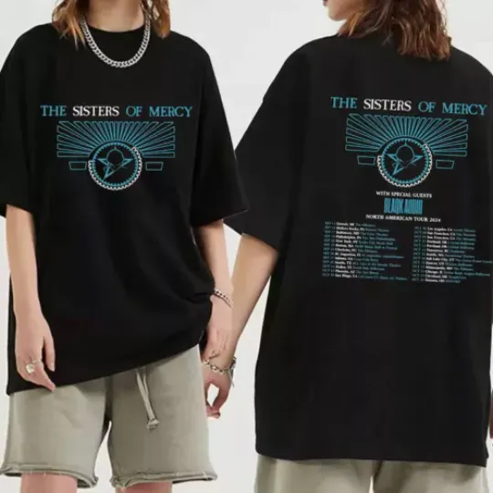The Sisters of Mercy 2024 Tour t-Shirt, The Sisters of Mercy Band Fan Shirt