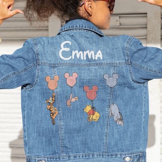 Disney Denim Jacket | Women's Denim Jacket | Gift For Girlfriend | Outerwear