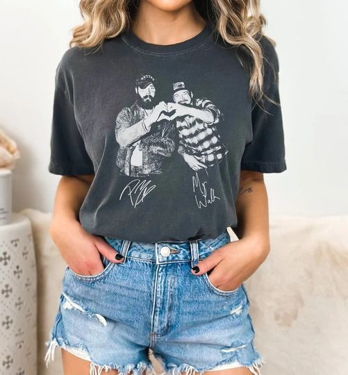 Post Malone and Wallen Western Unisex T-Shirt and Hoodie, I Had Some Help shirt, Country Music shirt, Posty Wallen shirt, Comfort Colors