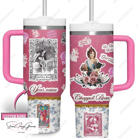 Chappell Roan Tumbler 40Oz, Pink Pony Club Tumbler With Straw, Queer Pop Music, Chappell Roan Concert Gift, Midwest Princess Tumbler Cu
