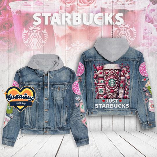 Starbucks Youth Jacket, Starbucks Coffee Denim Jacket, Starbucks Jean Jacket, Starbucks Jacket, Coffee Jacket, Gift For Youth
