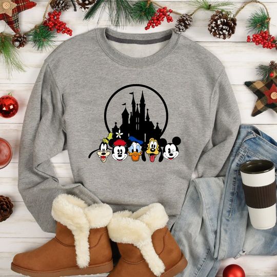 Discover Disney Character Sweatshirt, Mickey Mouse And Friends Sweatshirt