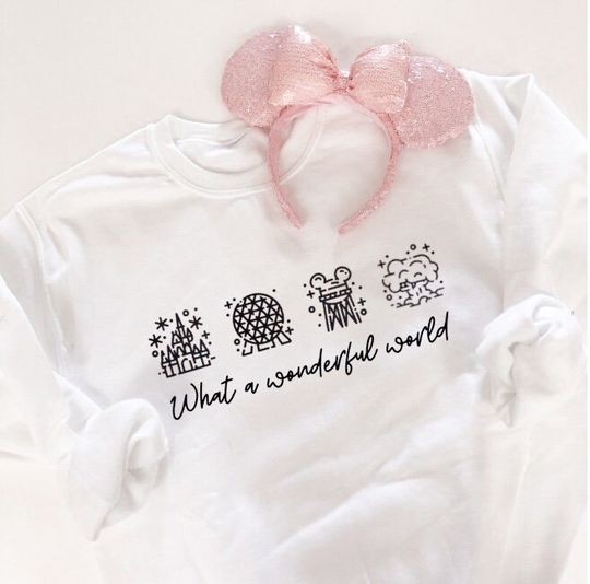 Discover Disney parks sweatshirt | Wonderful World  | Vacation sweatshirt | Disney World