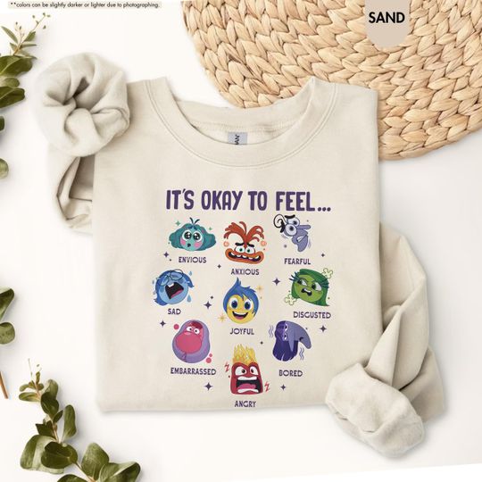 Discover It's Okay To Feel All the Feels Sweatshirt, Mental Health Sweatshirt