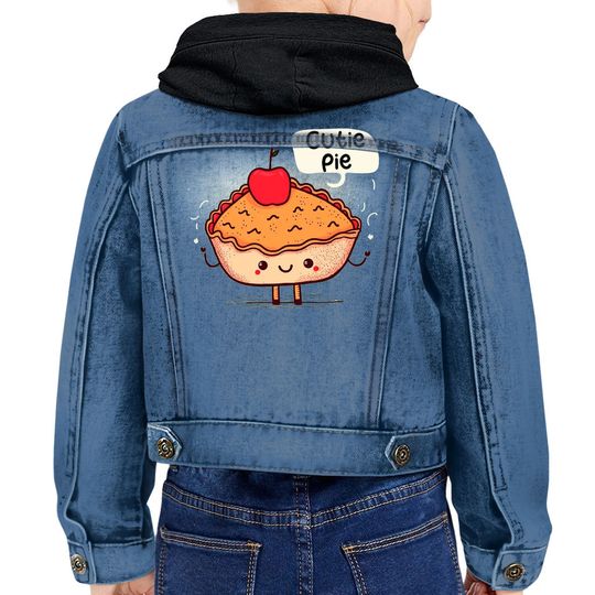 Discover Chic Hooded Denim Jacket for Kids - Trendy Jean Jacket - Funny Embellished Denim Coat for Women