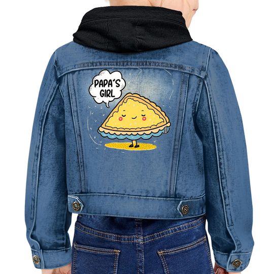 Discover Papa's Girl Toddler Hooded Denim Jacket - Cute Jean Jacket - Kawaii Design Denim Jacket for Women