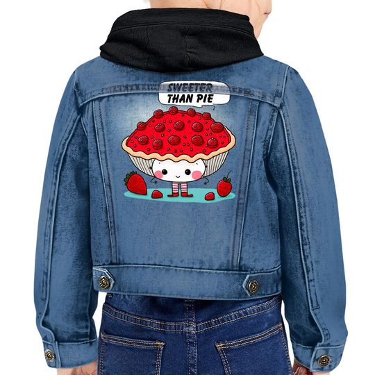 Discover Dessert Toddler Hooded Denim Jacket - Cartoon Jean Jacket - Cute Kawaii Denim Jacket for Women