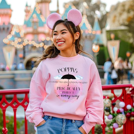 Mary Poppins Sweatshirt, Disney Sweatshirt, Disneyland Sweatshirt, Magic Kingdom