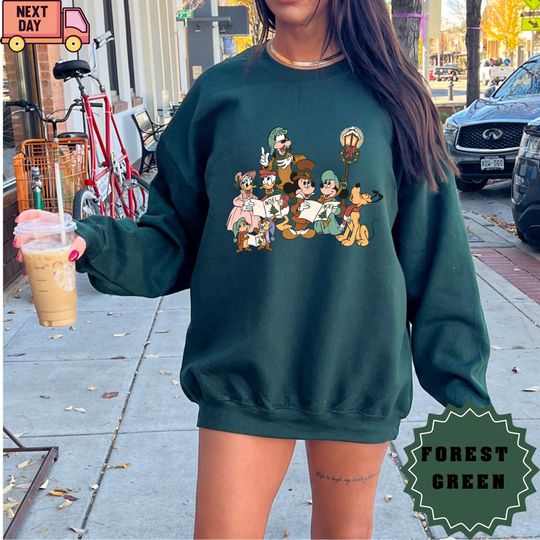 Discover Mickey & Friends Christmas Carol Graphic Gift Sweatshirt