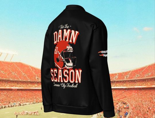 Tis the Damn Season Kansas City Bomber Jacket