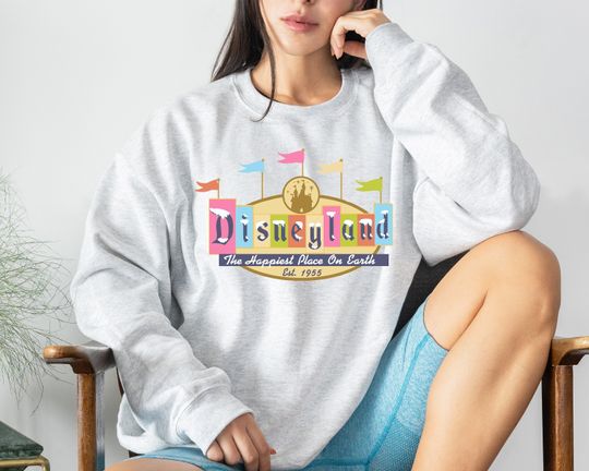 Discover Vintage Disney Sweatshirts, Unisex Disneyland Sweatshirts, Retro Disney Hoodie