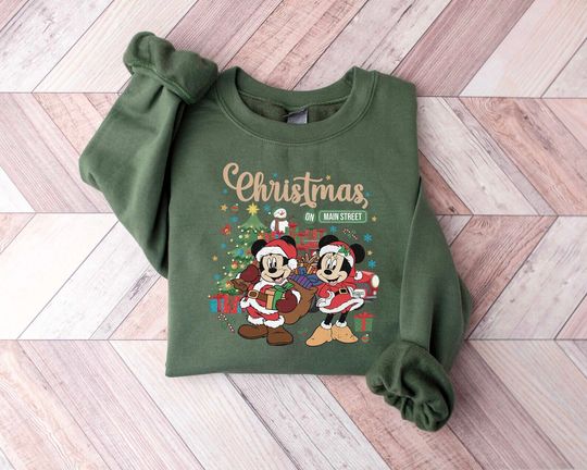 Discover Christmas On Main Street, Christmas Disney Sweatshirt