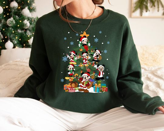 Discover Disneyland Christmas, Retro Mickey And Friends Disneyland Christmas Sweatshirt