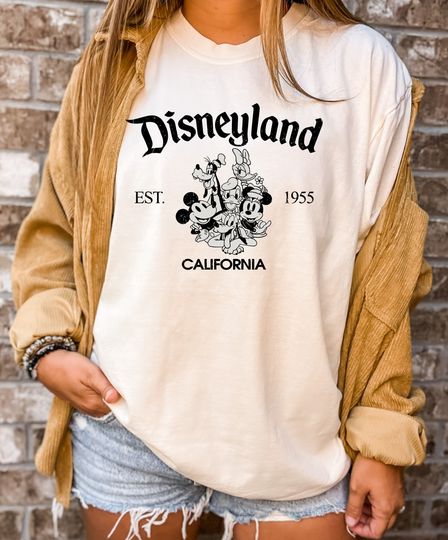 Discover Disneyland California Shirt,Retro Mickey And Friends Disneyland Est 1955 Sweater