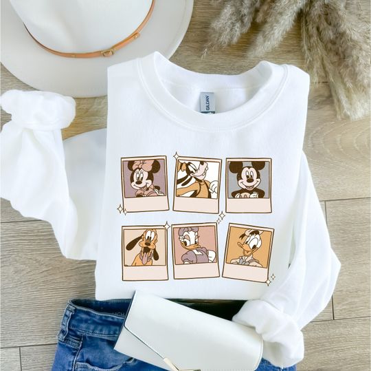 Discover Mickey and Friends Hoodie, Disney Sweatshirt, Mickey Minnie Goofy Donald Daisy