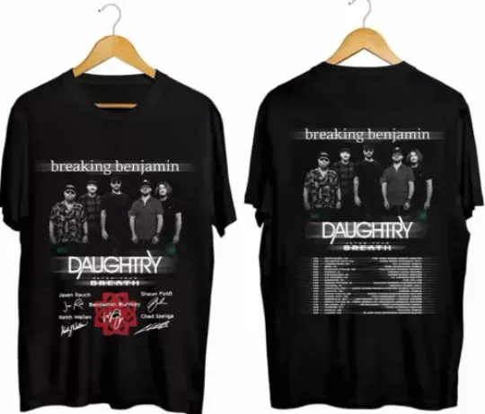 Discover Breaking-Benjamin US Tour 2024 Signature T Shirt