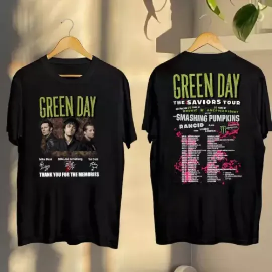 2024 Green Day The Saviors Tour T-Shirt, Green Day Concert Shirt