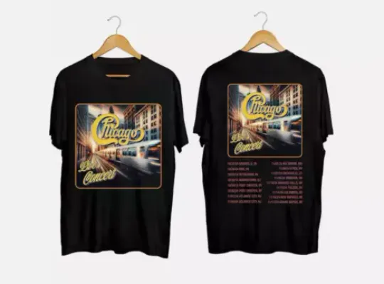 Discover Chicago 2024 Tour Shirt, Chicago Band Fan Shirt, Chicago 2024 Live Concert Shirt