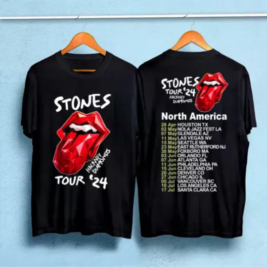 Discover 2024 Men T Shirt Casual The Rolling Tour 2024 Stone T-shirt