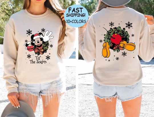 Discover Disney Mickey Very Merry Christmas sweatshirt, Disney Very Merry Xmas Party