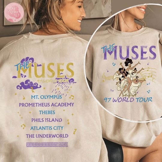 Discover Two-sided Hercules The Muses 97 World Tour Shirt, Mt Olympus  Atlantis Sweatshirt