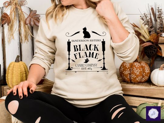 Sanderson Sisters Black Flame Candle Company | Hocus Pocus | Disney | Sweatshirt