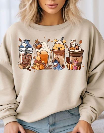 Winnie The Pooh | Adult Sweatshirt | Jumper Sweater | Cute Disney Sweatshirt