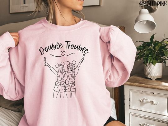 Discover Disney sweatshirt, Double trouble Disney gift for her