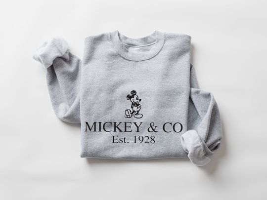 Discover Mickey Co Est.1928 Disney Sweatshirt,Mickey Mouse Sweatshirt,Vacation Sweatshirt