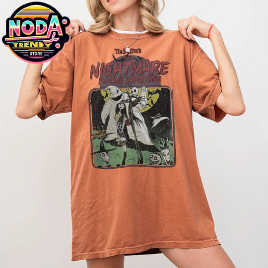 Vintage Disney Halloween Jack And Sally Oogie Boogie Lock Shock Barrel Shirt, Nightmare Before Christmas Tshirt, Spooky Season, Disneyland