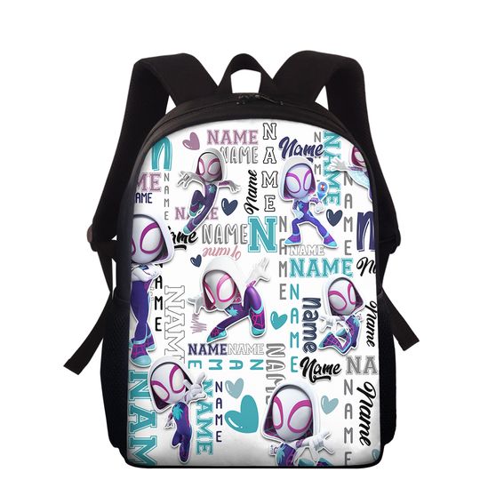 Personalized Spider And Friends Backpack, Characters Lunch Bag, Spider Tumbler, Custom Spider Hero School Bag