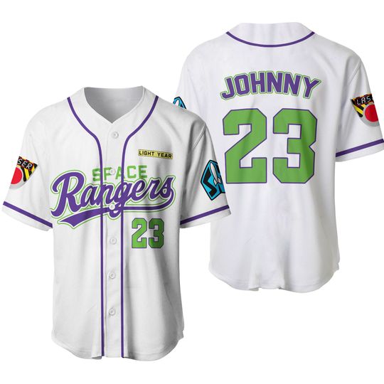Personalized Disney Toy Story Buzz Lightyear Space Rangers, Custom Baseball Jersey