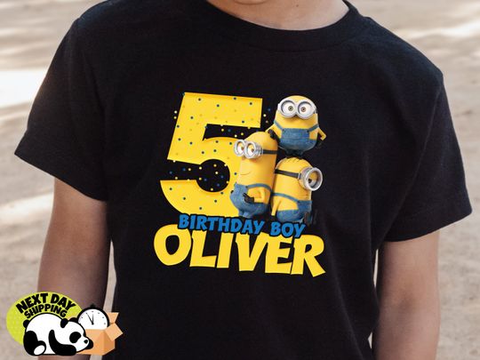 Discover Custom Minion Birthday Shirt, Minion Birthday, Minion Party,  Minion Birthday Shirt, Minion Custom Birthday Family Shirts, Minion Party Tee
