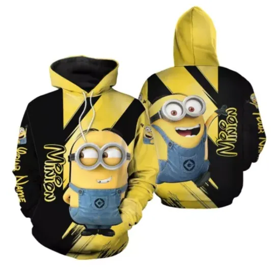 Minion Hoodie, Banana Minion 3D Hoodie HALLOWEEN GIFT CHRISTMAS GIFT BEST PRICE
