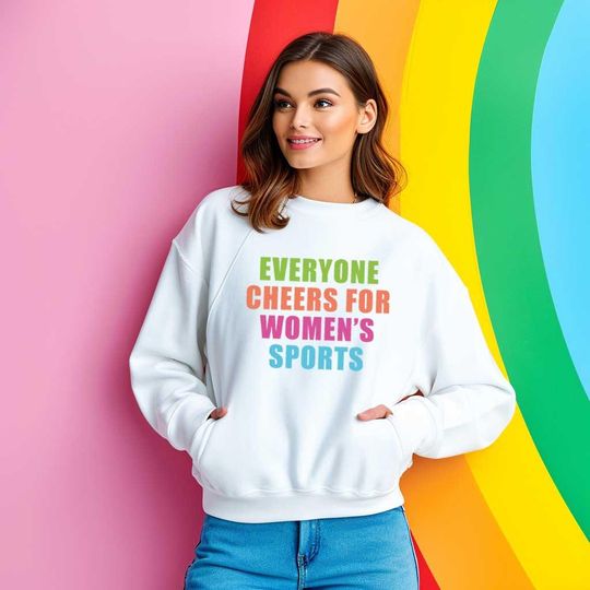 Discover Everyone Cheers For Women's Sports Shirt | Women's Sports Shirt | Feminist Tee | Support Women's Sports Tshirt | Watches Women's Sports