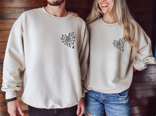 Discover Spider Web Heart Sweatshirt ,Trendy Sweatshirt ,Web Crewneck, Cartoon Character Crewneck,Spider Sweatshirt ,Valentines Day,Cute Sweater,Couple Gift