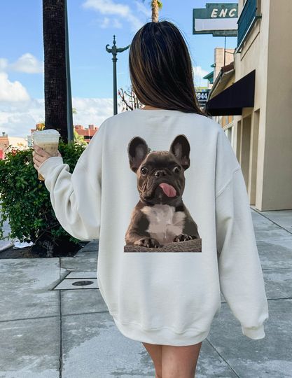 Discover French Bulldog Sweatshirt ,Trendy Sweatshirt ,Movie Crewneck, French Bulldog Crewneck,Dog Owner Sweatshirt ,Dog Lover Sweatshirt ,Cute Sweater