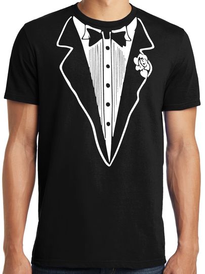 PubliciTeeZ Big and Tall After Party or Classic Tuxedo T-Shirt