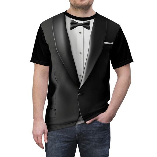 Discover Tuxedo Tshirt Men, Black Tie Bowtie Funny Designer Graphic Aesthetic Fashion Crewneck Teens Tee Top Short Sleeve Shirt