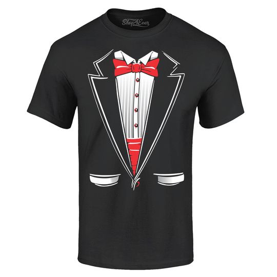 Classic Tuxedo T-Shirt Funny Party Costume Shirts