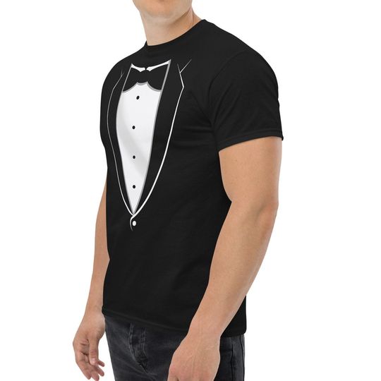 Tuxedo T-shirt | James Bond Costume | Suit T-shirt | Tie Tee | Funny Custome T-shirt