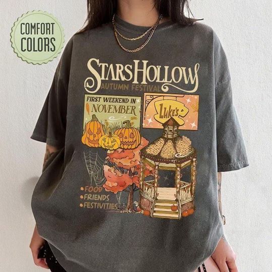 Stars Hollow Comfort Colors Shirt, Luke's Diner Shirt, Gilmore Girl Eras, Retro Stars Hollow Crewneck, Dragonfly Inn Sweatshirt, Fall Shirt