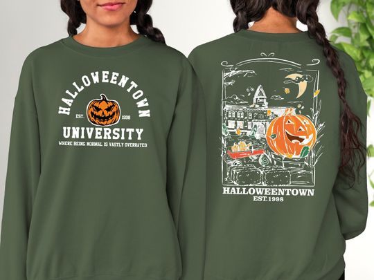 Halloweentown 1998 Shirt, Halloween Two Sided T-Shirt, Retro Halloween Town Sweater