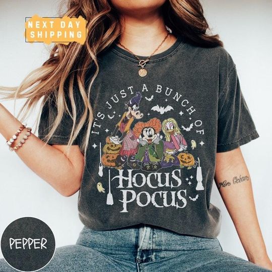 Discover Comfort Colors Disney Halloween Hocus Pocus Shirt, Mickey and Friends Halloween Shirt, Spooky Season Shirt,Pumpkin Shirt, Disney Spooky Tee