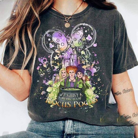 Retro Hocus Pocus Comfort Colors Shirt, Hocus Pocus Shirt, Sanderson Sisters Shirt, Halloween Shirt, Disney Halloween Shirt, Halloween Party