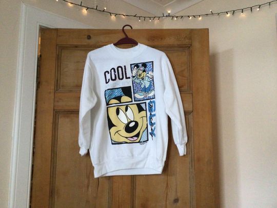 Discover Disney Mickey Mouse Vintage Sweater Size Small Cool Mickey Unisex Sweatshirt